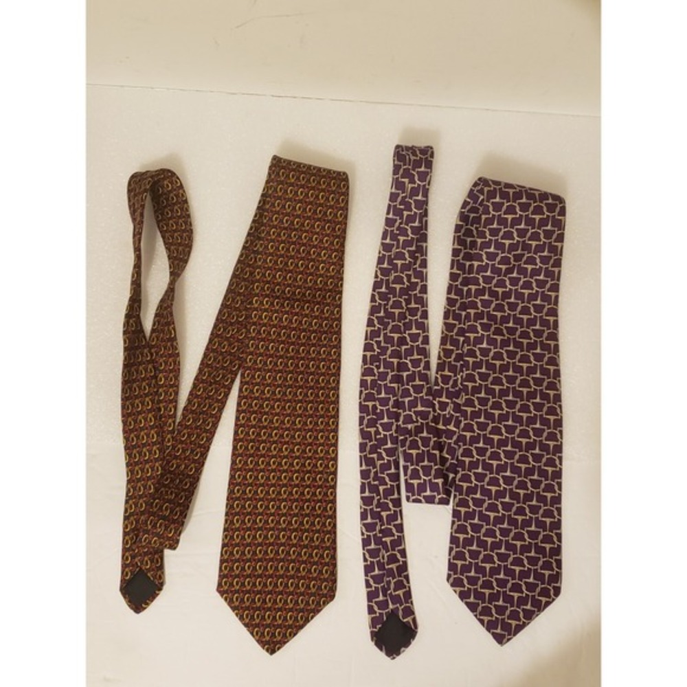 Brooks Brothers Makers Lot Of 2 Neckties  Silk Made In‎ USA